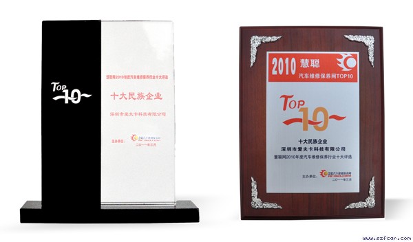 爱夫卡荣获&ldquo;十大民族企业&rdquo;奖